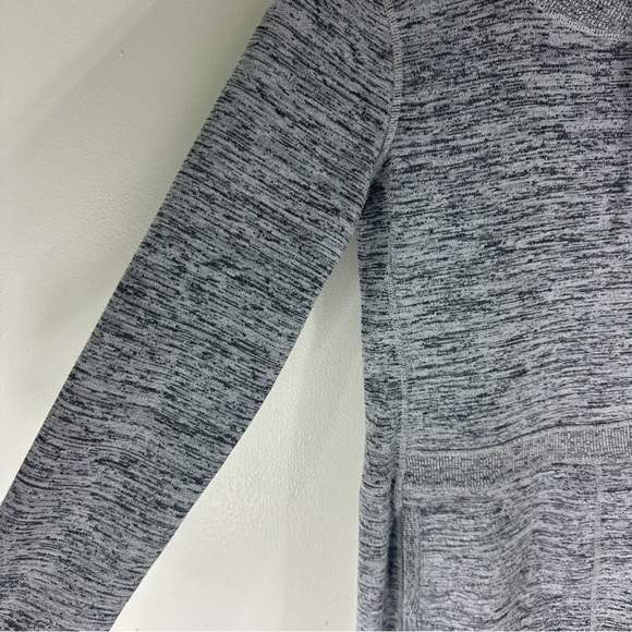 Athleta Techie Sweat Popover Dress Drawstring Hoodie Flint Heather Grey Small - Picture 8 of 11